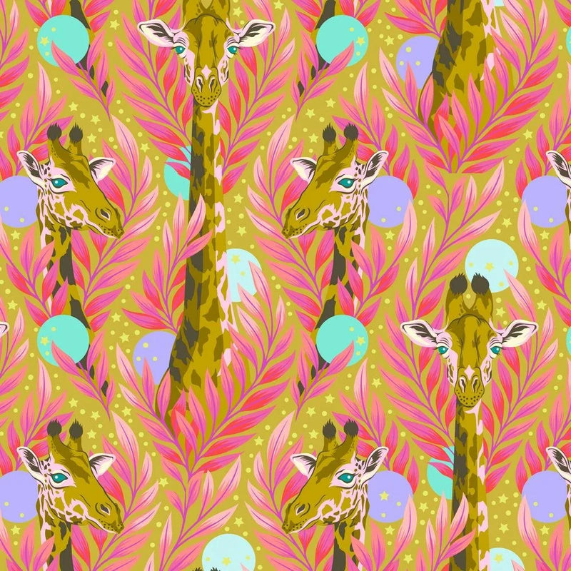 Free Spirit Fabrics - Tula Pink, Everglow, Neck for Days, Moonbeam || SOLD BY THE HALF YARD