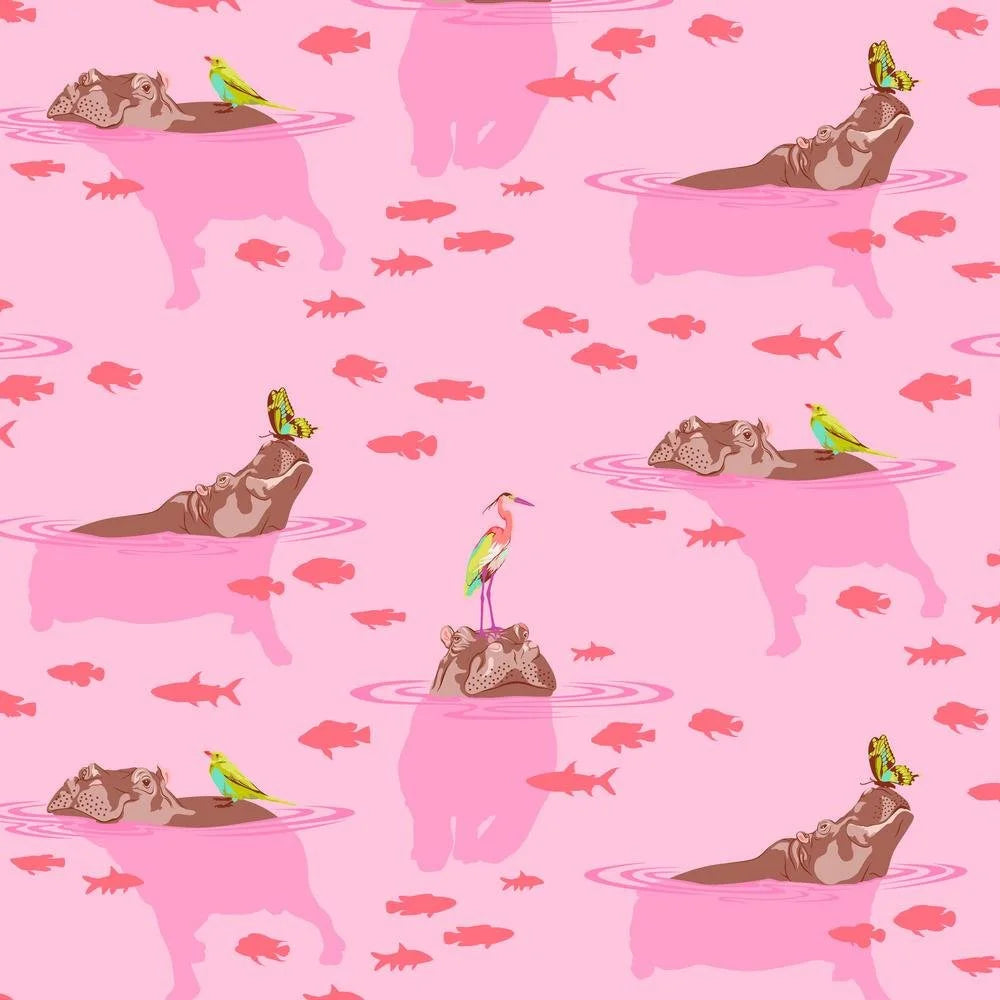 Free Spirit Fabrics - Tula Pink, Everglow, My Hippos Don't Lie, Nova || SOLD BY THE HALF YARD