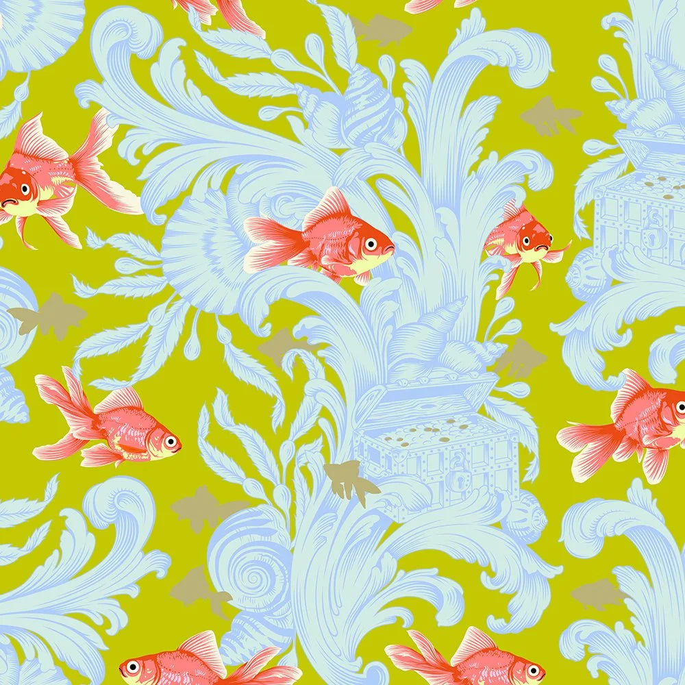 Free Spirit Fabrics - Tula Pink, Besties, Treading Water, Clover || SOLD BY THE HALF YARD