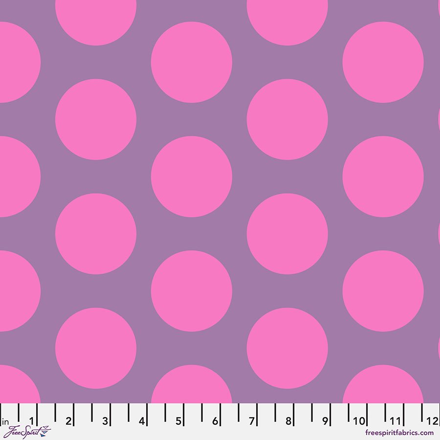Free Spirit Fabrics - Tula Pink, ROAR!, Dinosaur Eggs, Mist || SOLD BY THE HALF YARD