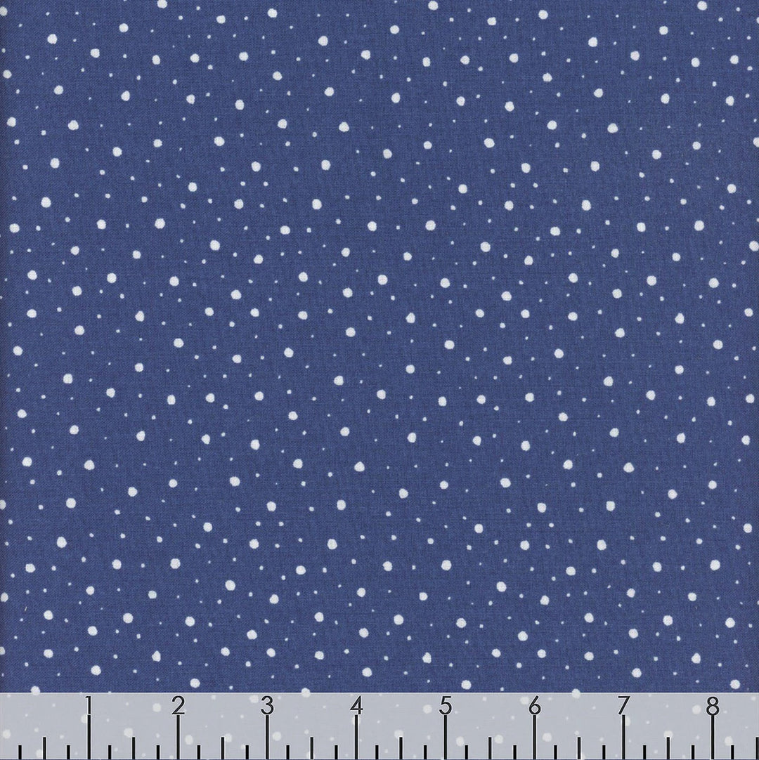 Free Spirit Fabrics - Snow Day, Snowfall, Blue || SOLD BY THE HALF YARD