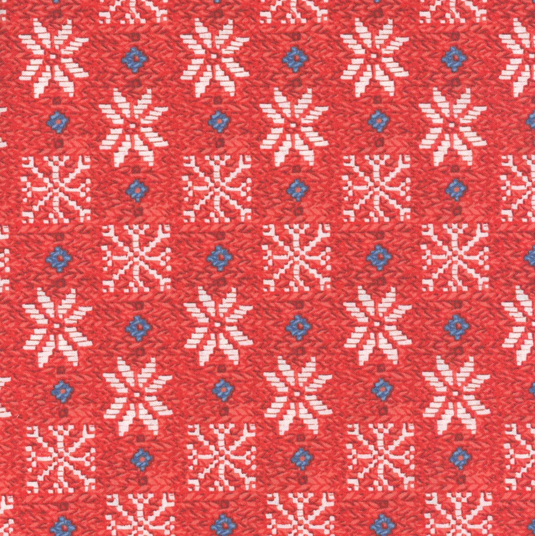 Free Spirit Fabrics - Snow Day, Winter Sweater, Red || SOLD BY THE HALF YARD