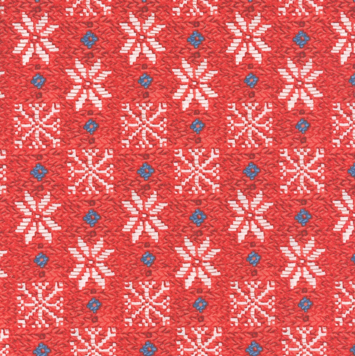Free Spirit Fabrics - Snow Day, Winter Sweater, Red || SOLD BY THE HALF YARD