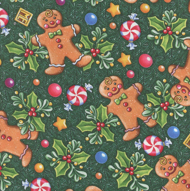 Free Spirit Fabrics - Snow Day, Gingerbread, Evergreen || SOLD BY THE HALF YARD