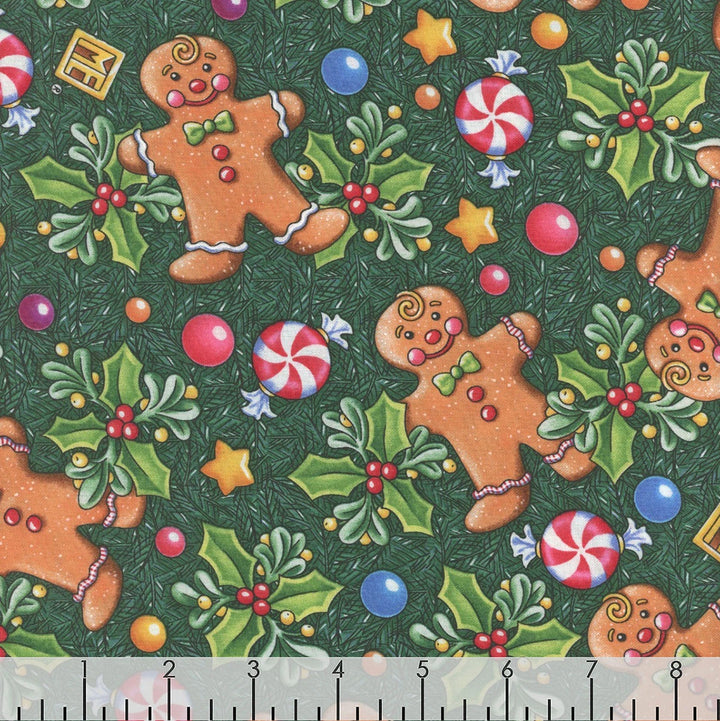 Free Spirit Fabrics - Snow Day, Gingerbread, Evergreen || SOLD BY THE HALF YARD