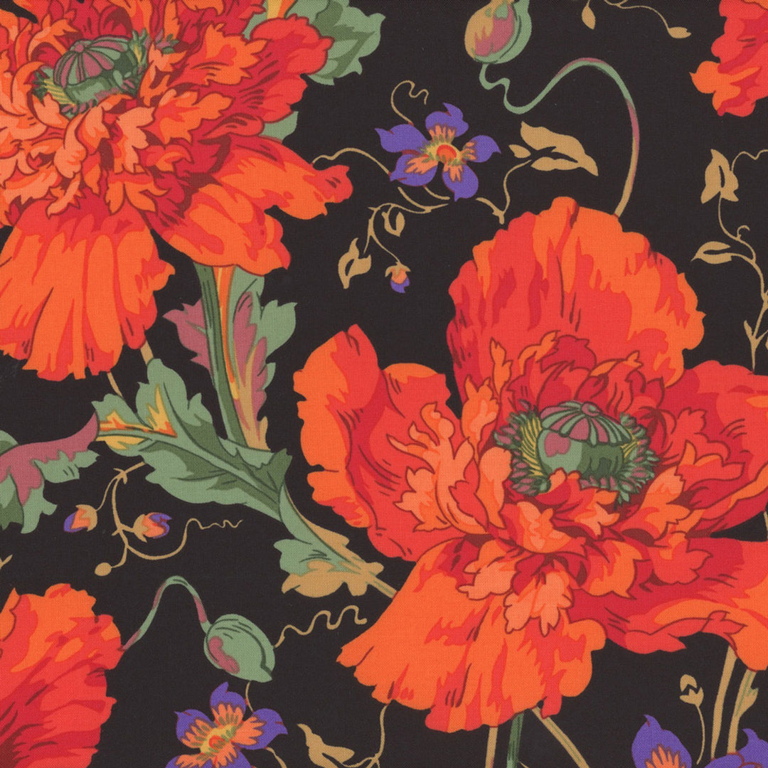 Free Spirit Fabrics - Kaffe Fasset Collective August 2024, Papaver, Orange || SOLD BY THE HALF YARD