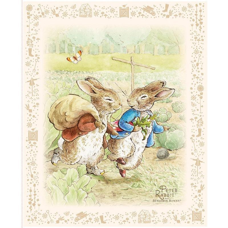 Riley Blake Designs - Peter Rabbit and Benjamin Bunny, Panel 35 1/2" x 43 1/2"