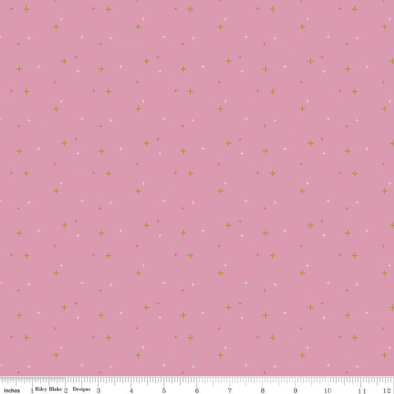 Riley Blake Designes - Sparkler, Rose || SOLD BY THE HALF YARD