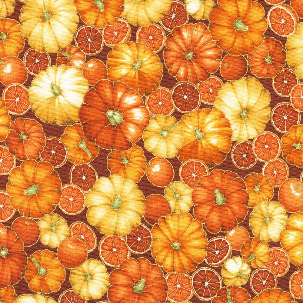 Robert Kaufman Fabrics - Sweet Pumpkin Spice, Autumn || SOLD BY THE HALF YARD