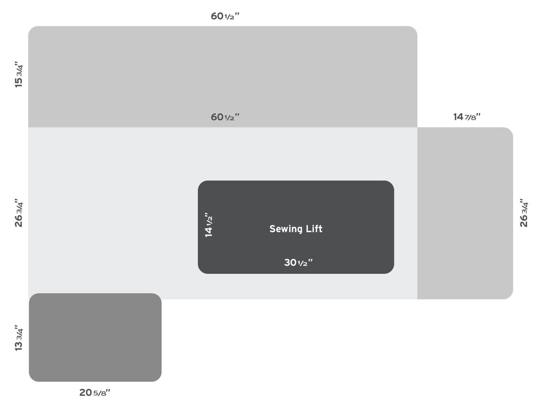 Arrow Sydney Light Hydraulic XL Sewing Cabinet