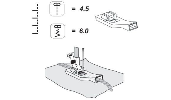 Husqvarna Viking - Fancy Trim Foot, #412823845