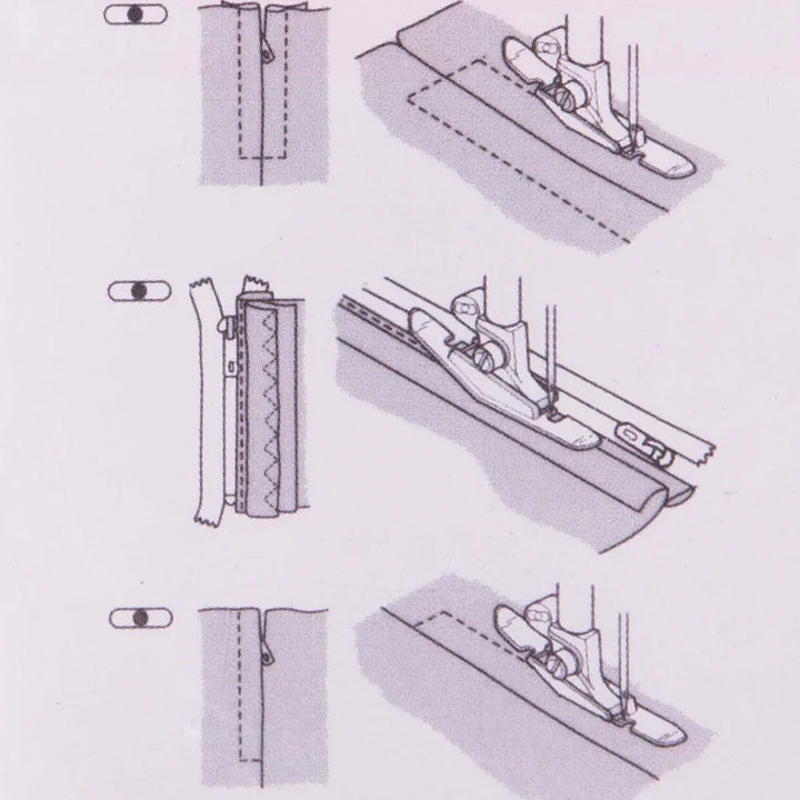 Husqvarna Viking - Narrow Zipper Foot #412565745
