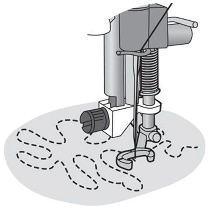 Husqvarna Viking - Open Toe Free Motion Spring Foot #413037646