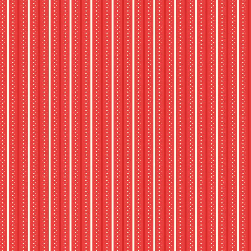 Riley Blake Designs - Summer's in Town, Stripes Red || SOLD BY THE HALF YARD