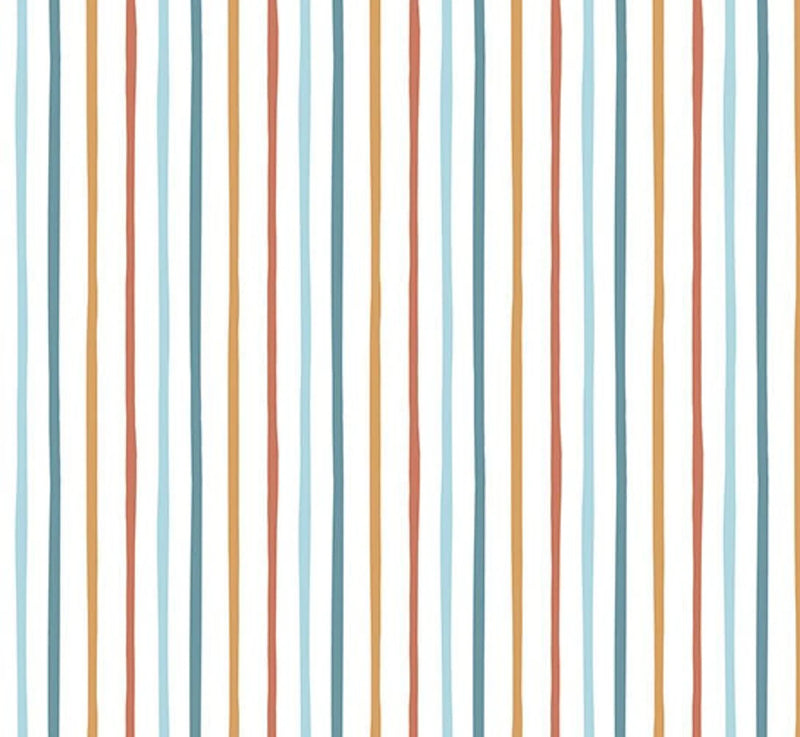 Riley Blake Designs - Alphabet Zoo, Stripe, Multi || SOLD BY THE HALF YARD