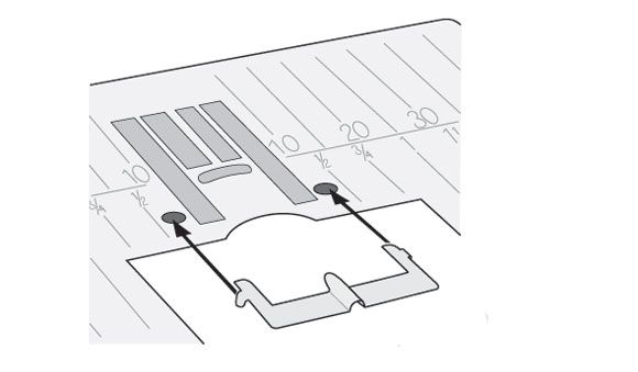 Husqvarna Viking - 3 Groove Pin Tuck Foot w/ Raised Seam Foot #412845645