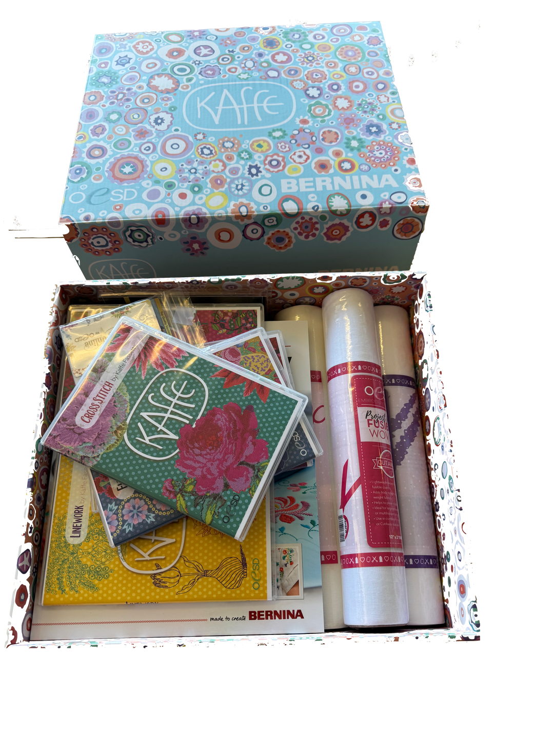 Bernina Kaffe Embroidery Bundle & Kaffe L Embroidery Module Case