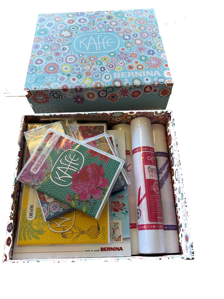 Bernina Kaffe Embroidery Bundle & Kaffe L Embroidery Module Case