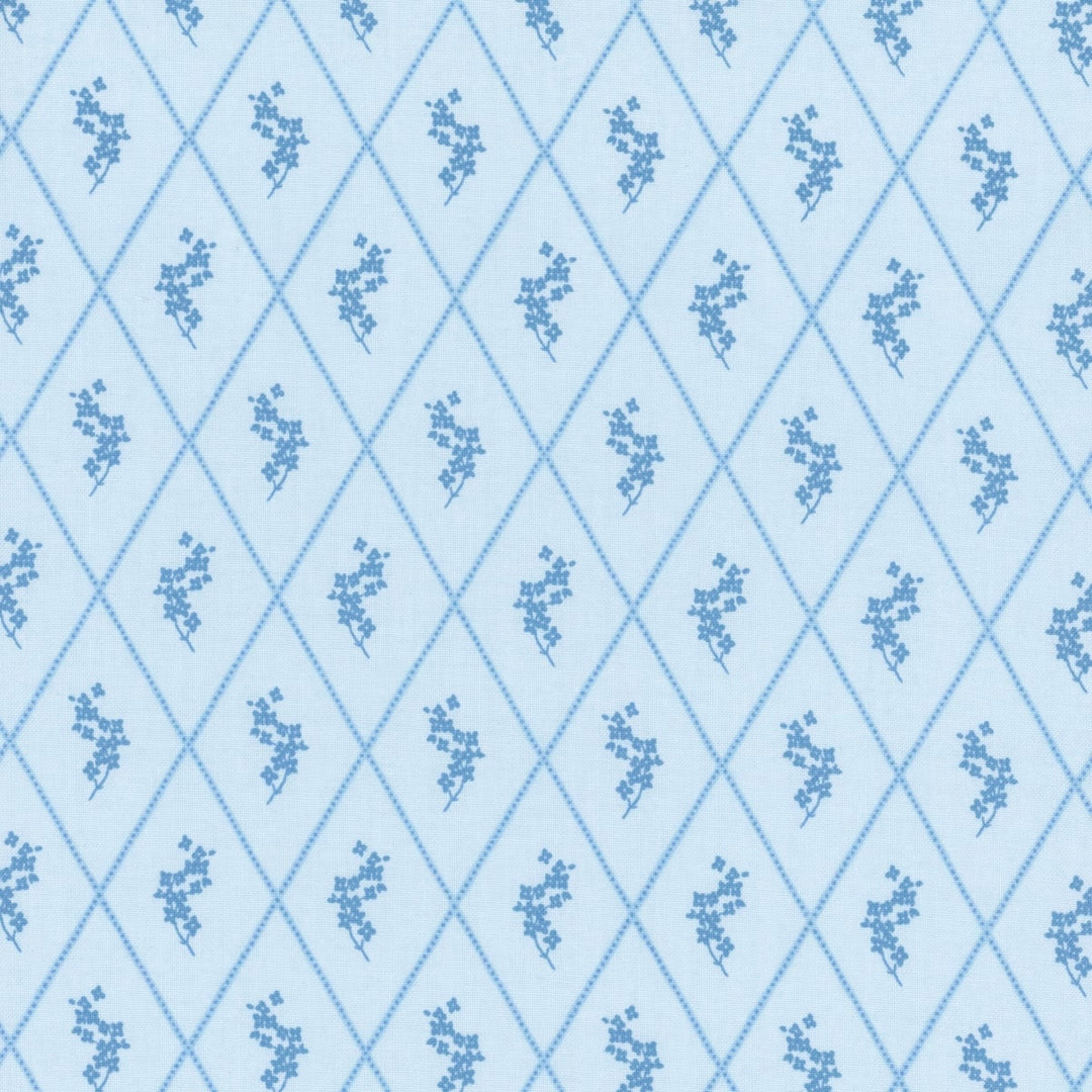 Riley Blake Designs - Penelope, Diamonds, Sky || SOLD BY THE HALF YARDS