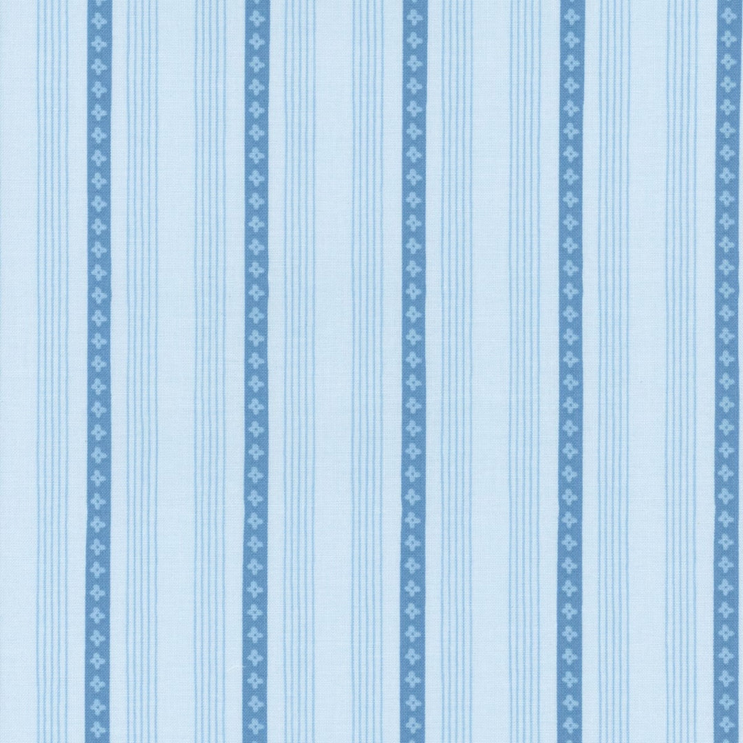 Riley Blake Designs - Penelope, Stripes, Sky || SOLD BY THE HALF YARD