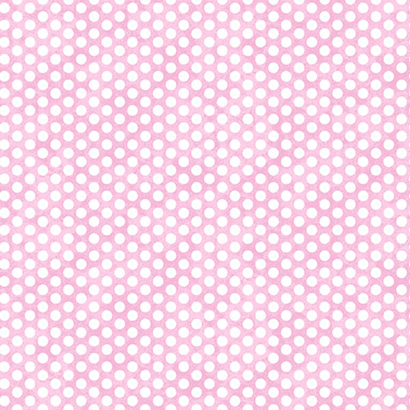 Northcott - Peas in a Pod, Dots, Pink FLANNEL || SOLD BY THE HALF YARD