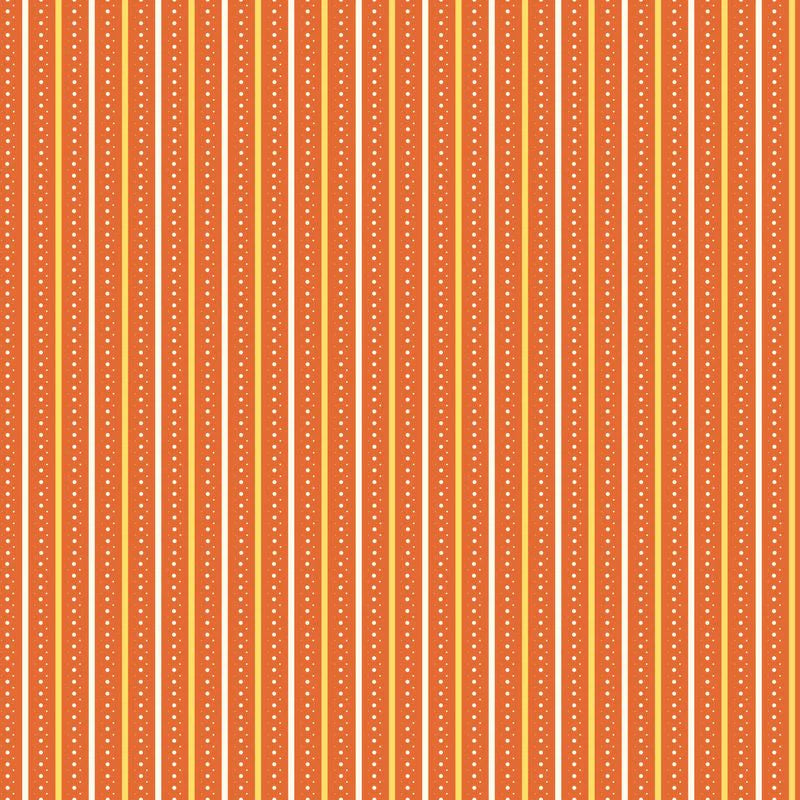 Riley Blake Designs - Summer's in Town, Stripes Orange || SOLD BY THE HALF YARD